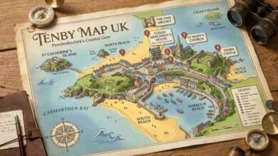 Tenby Map UK
