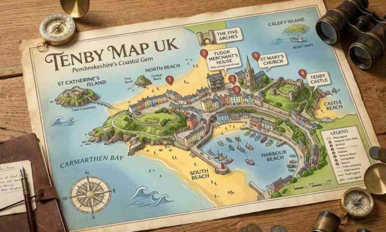 Tenby Map UK
